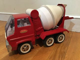 1960 ' s Red Metal Tonka Cement Mixer Truck 2620 5