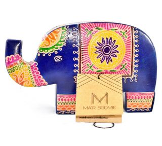 Matr Boomie Handmade Leather Elephant Piggy Coin Still Bank Made In India