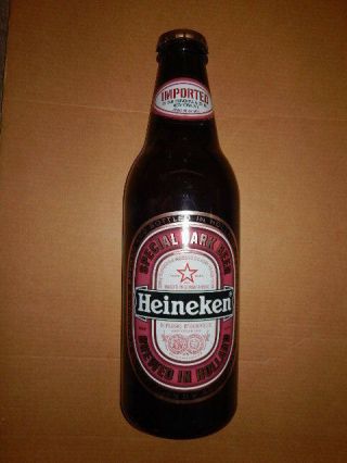 Vintage Heineken Special Dark Beer 24 " Official Advertising 3d Bottle Sign - Rare