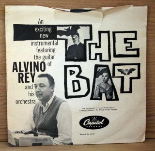 1958 Capitol Alvino Rey 45 Rpm The Bat Vincent Price Single Ex Promo