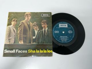 Small Faces Sha La La La Lee Rare Aussie 60 " S Ep Mod