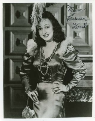Marion Carey Frost Western Actress Of The 1940s Signed Photo Western