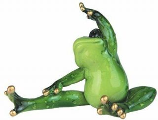 Stealstreet Ss - G - 61186 Green Frog With Black Eyes Implementing Aerobic Figurine,