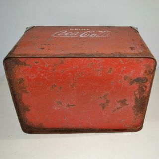 Vintage Coca - Cola Cooler Ice Chest by Acton Mfg.  Co.  - Metal 8