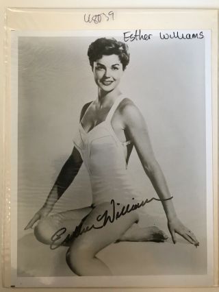 Autographed Picture Esther Williams W Certificate Of Authenticity