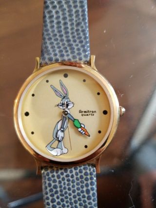 Vintage 1989 Armitron Watch Warner Bros Looney Tunes Bugs Bunny -