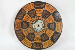 Vintage Mrs.  Sothern Sweets Candy Cookie Tin w/ Game The Wheel of Fun and Frolic 3