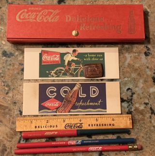 1930’s Coca - Cola Coke Pencil Box Nos