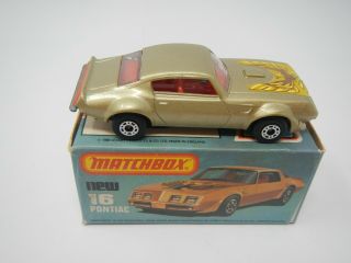 Matchbox Superfast Pontiac Firebird Trans Am No.  16 (4)