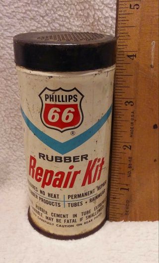 Vintage Phillips 66 Rubber Repair Kit Tin
