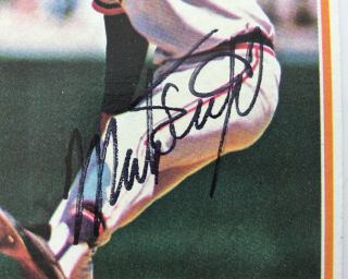 Mark Fidrych (D) Big Bird Autographed Signed 1978 Topps Baseball Card 2