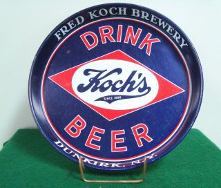 Vintage Drink Koch’s Beer Tray Dunkirk,  Ny