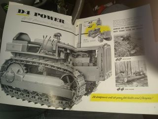1940 ' s - 50 ' s Caterpillar D4 Tractor Brochure 3