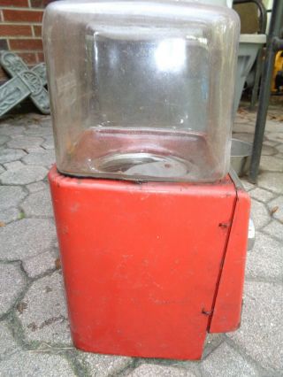 Vintage Northwestern Glass Globe top 5 cents gumball nut machine 3