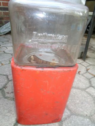 Vintage Northwestern Glass Globe top 5 cents gumball nut machine 4