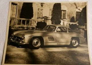 1955 Mercedes - Benz 300sl Gullwing Car Photo From Dealers Promotion