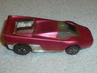 Vintage Hotwheels Redline Rose Straight Scoop Sizzlers 1969 Mattel Red Line Car