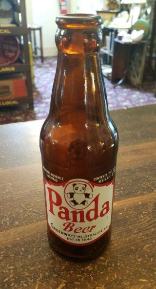 Rare Panda 7 Oz.  Bottle Greenways Inc.  Syracuse York