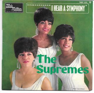 Supremes Diana Ross Tamla Motown 1960s French Ep Pic Sleeve Florence Ballard
