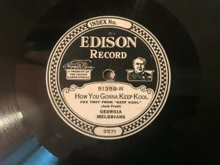 Georgia Melodians Edison Diamond Disc 51359 How You Gonna Keep Kool