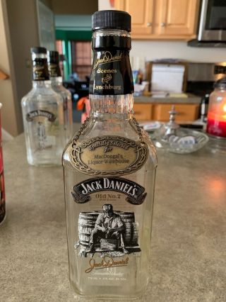 Vintage Jack Daniels Scenes From Lynchburg Number Four 4 Empty Bottle