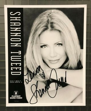 Shannon Tweed Signed 8x10 Playboy Publicity Photo Autographed Auto