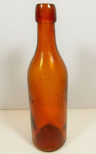 Vintage James H Holmes Beer Bottle Blob Top Auburn N.  Y.  Clyde Glass 7