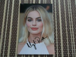 Margot Robbie,  Actress,  Hand Signed Photo 6 X 4