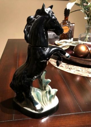 Vintage Jim Beam Decanter Black Horse Beams Trophy 1967 Regal China Rare Piece