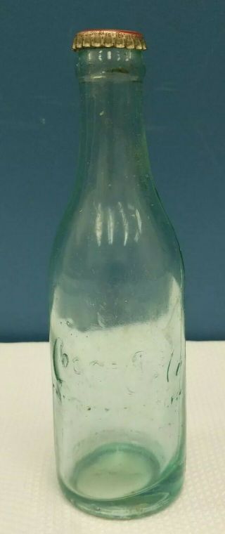 Early Antique Straight Side Green Coca Cola Bottle