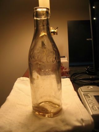 Early Coca - Cola Bottle,  Conyers,  Georgia,  Straight Sided Clear Glass,  Circa 1908