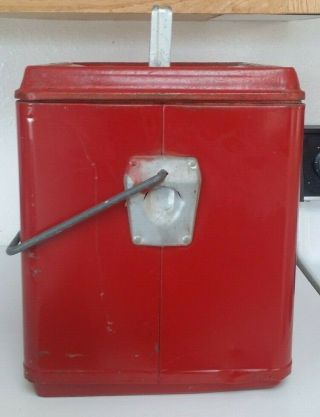 Vintage COCA - COLA Metal Cooler Ice Chest 14 1/2 