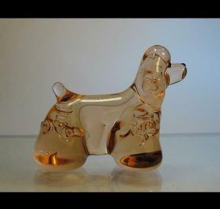 Cocker Spaniel Dog Handmade Blown Art Glass Figurine Miniature Russia