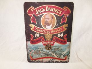 Vintage Jack Daniels Tennessee Whiskey Old No.  7 Tin England 10 " St Louis Fair