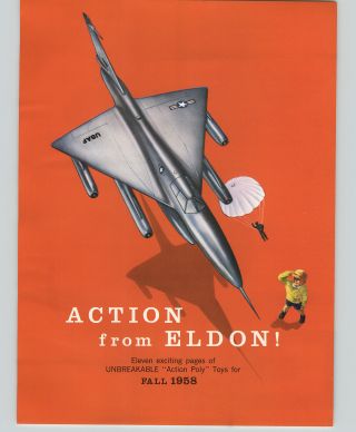 1958 Paper Ad 12 Pg Eldon Toys Supersonic Bomber Airplane Combat Tank Jet Fire
