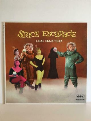 Les Baxter Space Escapade Capitol T968 Mono Turquoise Label Near Apollo