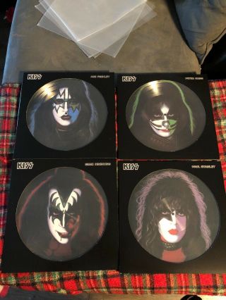 Kiss All 4 - Solo Album Picture Disc Vinyl