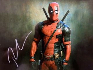 Ryan Reynolds Aka Deadpool Autographed 8”x10” Color Photograph