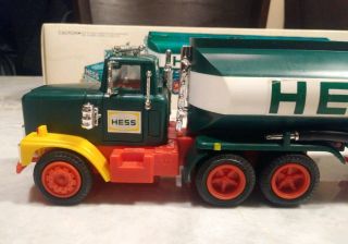 VINTAGE 1977 HESS FUEL OILS TRUCK TOY TANKER WITH BOX,  INSTRUCTION CARD 4