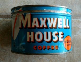 Maxwell House Metal Coffee Can