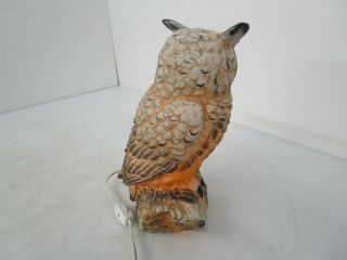 Vintage RARE Enesco Owl lamp light nightlight sculpture figure figurine 8