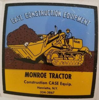 Case Construction Equipment Monroe Tractor Henrietta Ny Oversized Glass Ashtray