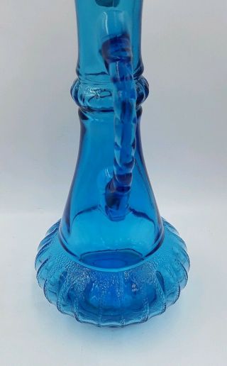 Vintage 1973 Jim Beam Blue Glass I Dream of Jeannie Liquor Bottle Genie Decanter 5