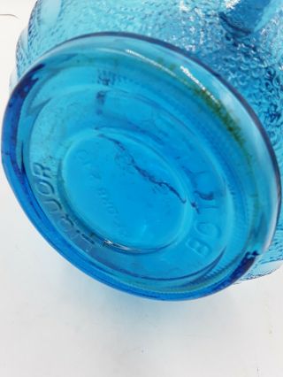 Vintage 1973 Jim Beam Blue Glass I Dream of Jeannie Liquor Bottle Genie Decanter 7