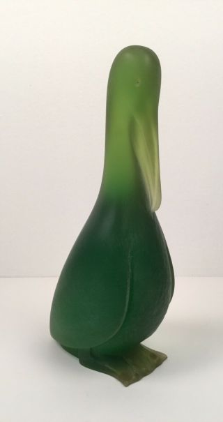 Sascha Brastoff Green Resin Pelican Figurine