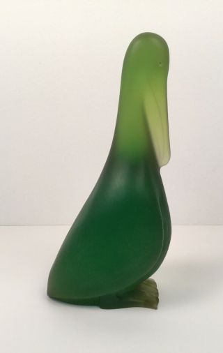 Sascha Brastoff Green Resin Pelican Figurine 2