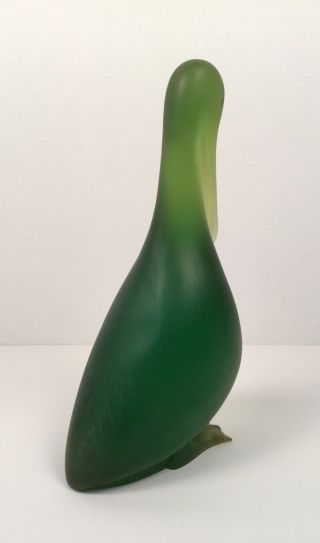 Sascha Brastoff Green Resin Pelican Figurine 3