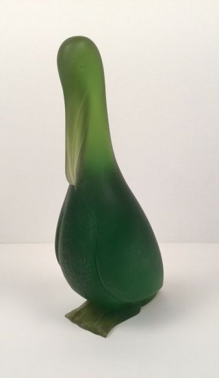 Sascha Brastoff Green Resin Pelican Figurine 7