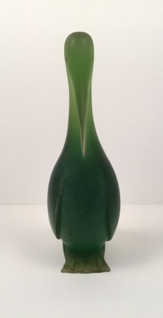 Sascha Brastoff Green Resin Pelican Figurine 8