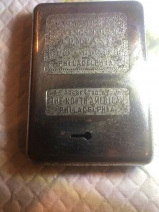 Vintage Philadelphia Bank Compact Pocket Coin Money Box/vault,  Mini Safe.  No Key